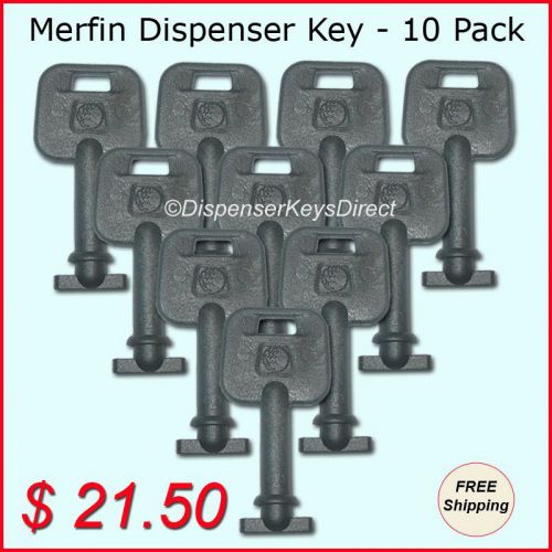 Merfin dispenser key for paper towel &amp; toilet tissue dispensers - (10/pk.) for sale