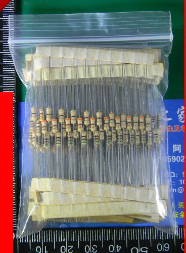 300pcs 30value 1ohm-3M 1/2W Carbon Film Resistor Assortment Kits#5497