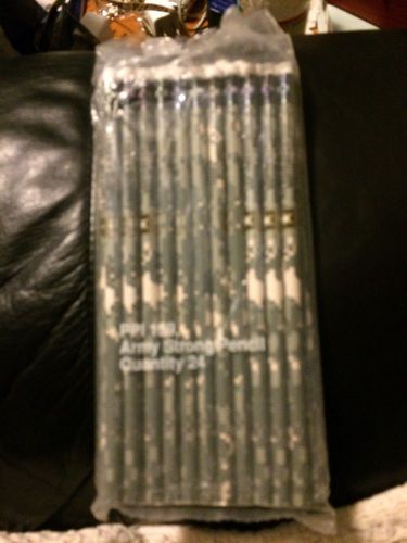 23 Army Strong Pencils Camo New