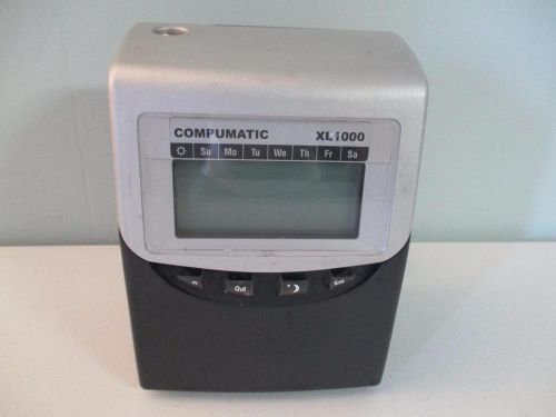 COMPUMATIC XL1000 DIGITAL EMPLOYEE TIME CLOCK SYSTEM =