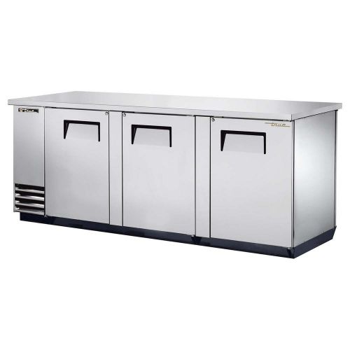 Pass thru back bar cooler three-section true refrigeration tbb-4pt-s (each) for sale