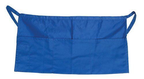 Update international wap-bl cotton twill waist apron, blue, set of 12 for sale