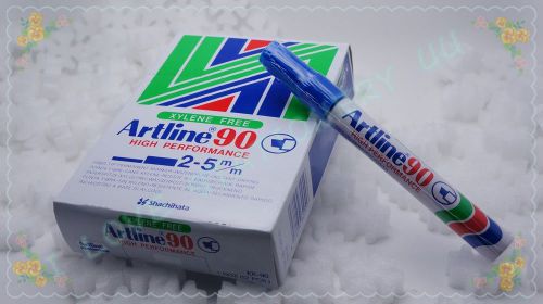 Artline 90 Permanent Marker 12 PIECE / pack BLUE TYPE: CHISEL