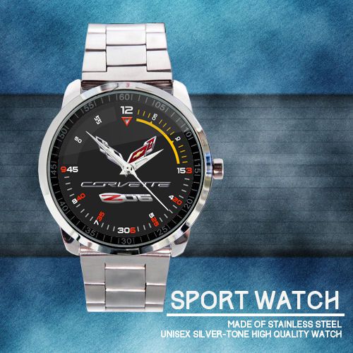 New 2015 Chev Corvette Z06 Stingray Car Racing Logo #227 Sport Metal Watch