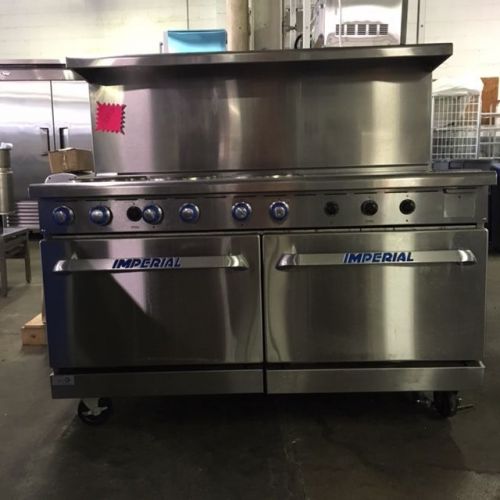 Imperial 6 Burner Electric with 24&#034; Electric Griddle Double Oven