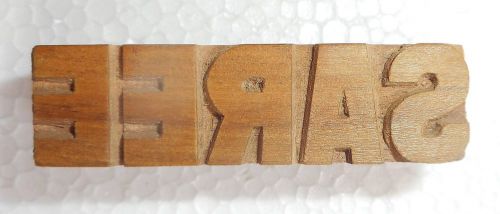 Vintage letterspress wooden block good for study, printing saree block  kb89 for sale