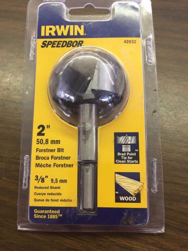 Irwin carbon steel reduced wood boring bit 2&#034; 50,8 mm free shipping for sale