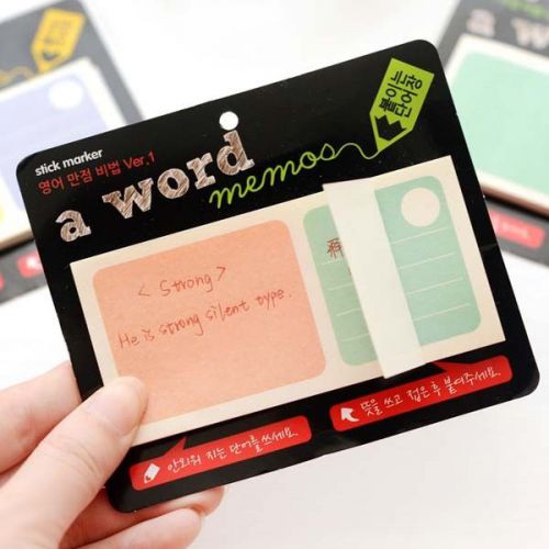 New Sticker Bookmark Paste Memo Flags Sticky Post Notes Writing Marker