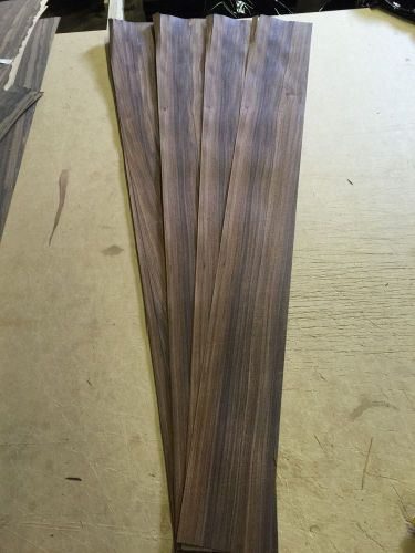 Wood Veneer Rosewood 4x44 22Pcs Total Raw Veneer  &#034;EXOTIC&#034; RW11 6-15-16