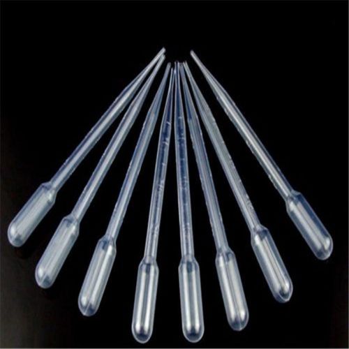 3ml disposable polyethylene eye dropper set transfer graduated pipettes - 8 pack for sale