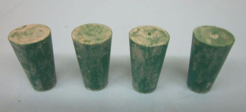 New solid #00 green neoprene tapered rubber plug (12) made in usa for sale