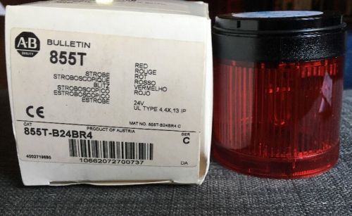 NEW! ALLEN-BRADLEY RED STROBE CONTROL TOWER STACK LIGHT 855T-B24BR4