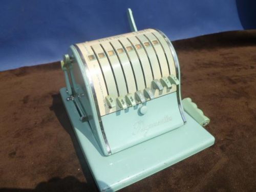 MID CENTURY 1960s  VINTAGE Green Paymaster x2000 Check Writer! WOW! WORKS!