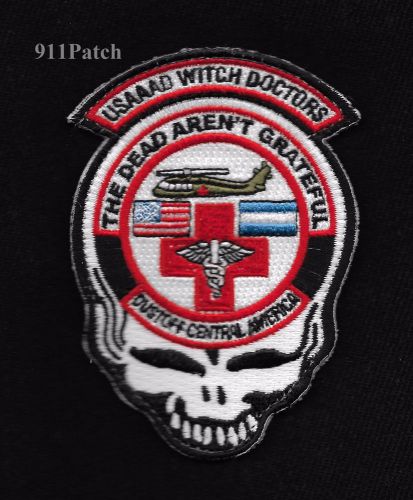 USAAAD WITCH DOCTORS Dustoff Central America Dead Aren&#039;t Grateful Velcro Patch