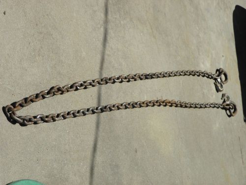 1/2&#034; x 15 feet tow chain 16&#034; w/eyes rigging logging hooks heavy duty towing for sale