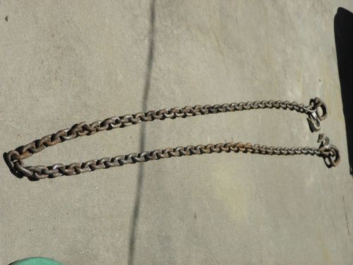 1/2&#034; X 15 Feet Tow Chain 16&#034; w/eyes Rigging Logging Hooks Heavy Duty Towing