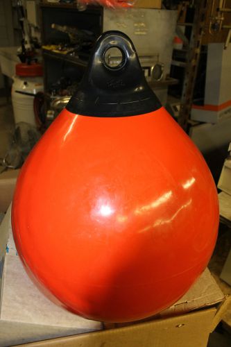NEW TAYLOR TUFF END INFLATABLE FENDER &amp; BUOY 18&#034; ORANGE MADE IN USA
