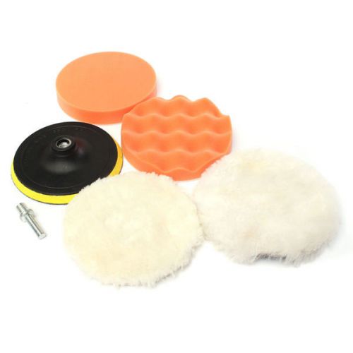 6 pcs 150mm polishing buffing pad kit with drill adapter m14 for dremel for sale