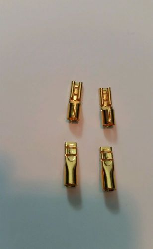 2 Pair 4x total pieces .110 Connectors - Gold Plated High Capacity