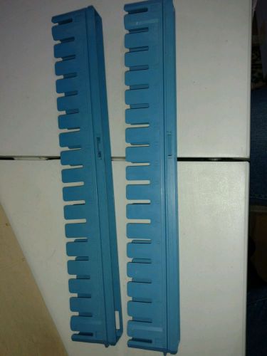 Pair:beckman coulter ls counter racks mini vial blue 18 slot holder 60608 40 for sale