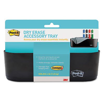 Dry Erase Accessory Tray, 8 1/2 x 3 x 5 1/4, Black, Sold as 1 Each