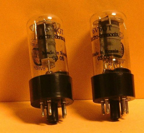 PAIR ELECTRO-HARMONIX 6V6GT      Lot F-32 (2 Tubes)