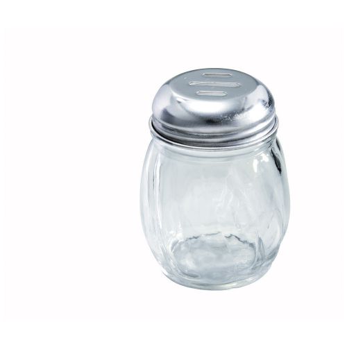 Winco G-108, 6-Ounce Cheese Shaker with Slotted Top, 1 Dozen