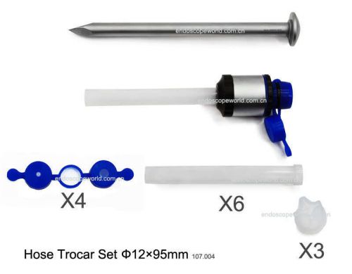 New Hose Trocar &amp; Cannula Set Ф12X95mm Laparoscopic