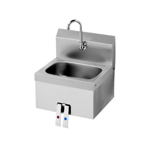New krowne hs-15 - 16&#034; wide hand sink with knee valve for sale