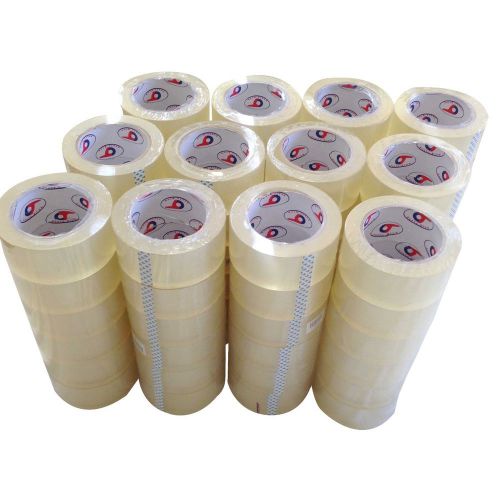 72 ROLLS 2&#039;&#039; x 110 YEARS (330 FT) BOX CARTON SEALING PACKING PACKAGING TAPE NEW