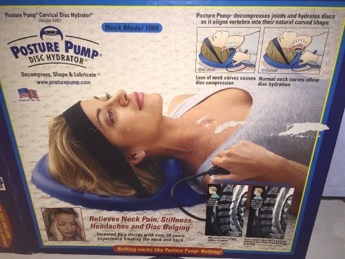 Posture Pump 1000 Cervical Disc Hydrator Head Back &amp; Neck Pain Exerciser R9932