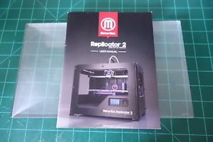 USED MAKERBOT REPLICATOR 2 BUILD PLATE &amp; DIRECTION BOOK NO RESERVE 3D PRINTER