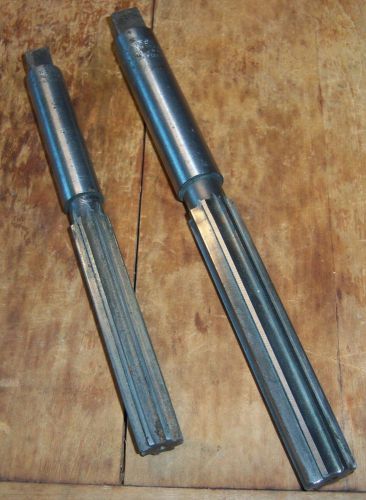 2 Morse Straight Reamer 5/8&#034; &amp; 3/4&#034; (3/4&#034; is High Speed) Made in USA!