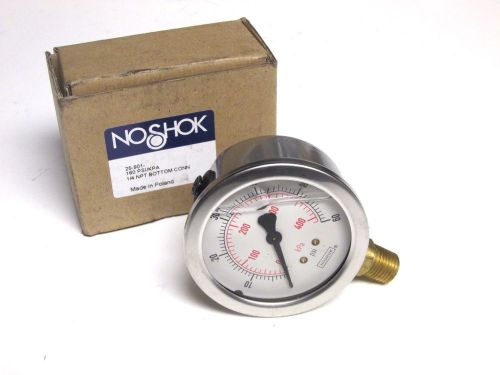 NIB .. NOSHOK Pressure Gauge Cat# 25-901-60 PSI-KPA (Range 0-60)  ... VM-49B