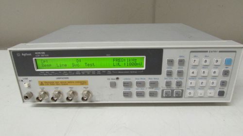 Agilent Keysight 4263B LCR Meter, 100 Hz to 100 kHz, 1m ohm to 100M ohm, opt 001