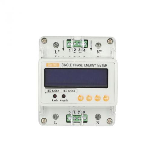 GHDS100E Single Phase Energy Meter Digital Meters U/I/P/F/PF/Q/S Measurement