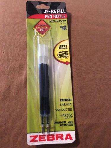 8 Zebra Jimnie Gel Sarasa Retractable Gel Pen Refills, 0.7mm, Medium, Blue Ink