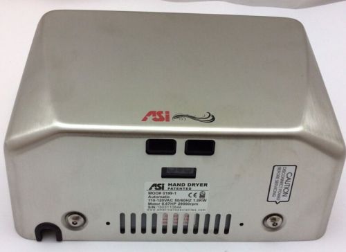 Asi automatic hand dryer 0199-1 stainless finish 110-120 vac american speciality for sale