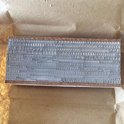 Letterpress Lead Type 12 pt. Garamond Italic Old Style Unused