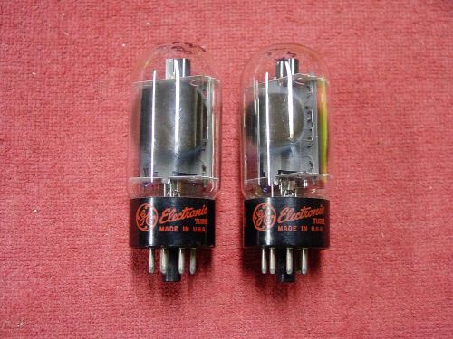 6L6 GC LOT OF 2 USED GE TUBES, 6L6GC TV-7 TESTED