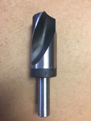Reduced Shank Drill Bit 1-5/8&#034; x 3/4&#034; Shank 6.5&#034; overall Silver and Deming HSS