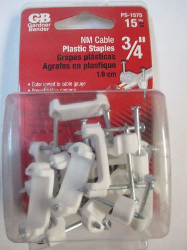 Gardner Bender NM Cable Plastic Staples 3/4&#034;