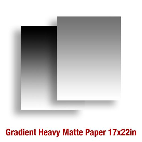 2 sheets Black &amp; Gray 17x22in Background Backdrop Gradient Matte Heavy Paper