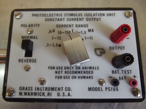 Grass Instruments Model PSIU6E Photoelectric Stimulus Isolation Unit-M1377