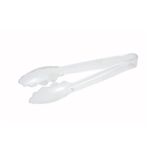 Winco put-9c, 9-inch clear polycarbonate utility tong for sale