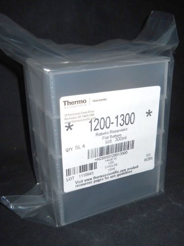 (4) thermo nalgene 300ml disposable polypropylene robotic reservoirs, 1200-1300 for sale