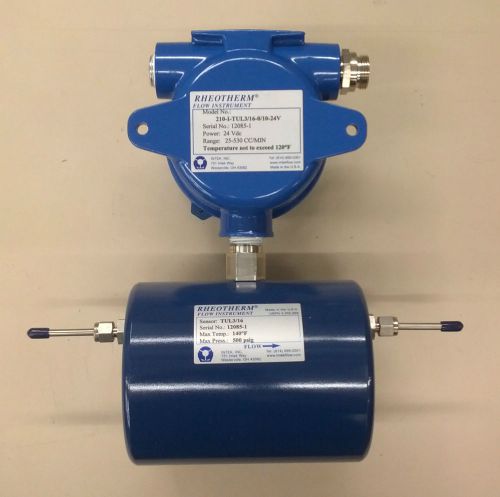 Intek rheotherm liquid flow meter 210-i-tul3/16-0/10-24v 25-350 cc/min for sale