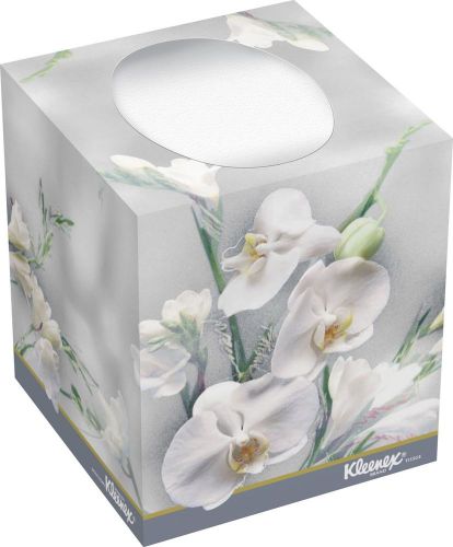 Kimberly-Clark Kleenex 21269 Boutique Facial Tissue with Floral Box 5&#034; Height...
