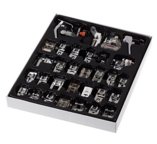 New Domestic Sewing Machine Presser Foot Feet Kit Set 32pcs Free Shipping For Br