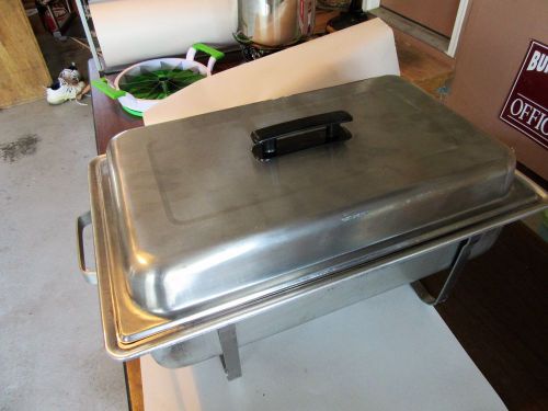 BAKERS &amp; CHEFS 8 QUART CHAFING DISH STAINLESS STEEL USED